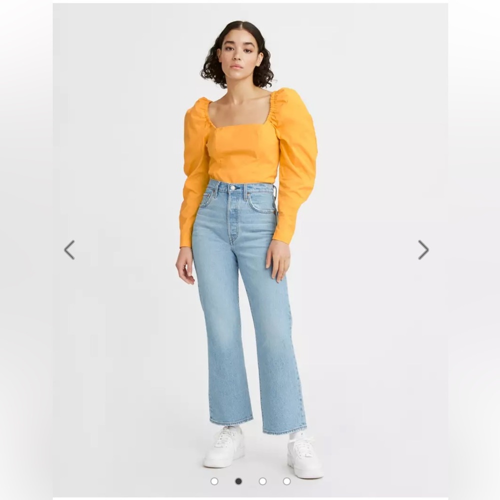 NWT Levi’s Ribcage Bootcut Cropped Jazz Away Medium Wash Premium Jeans - 27